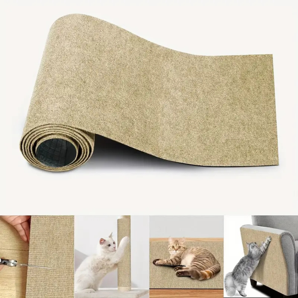 Tapis griffoir auto-adhésif pour chats – Protège murs et meubles des griffes