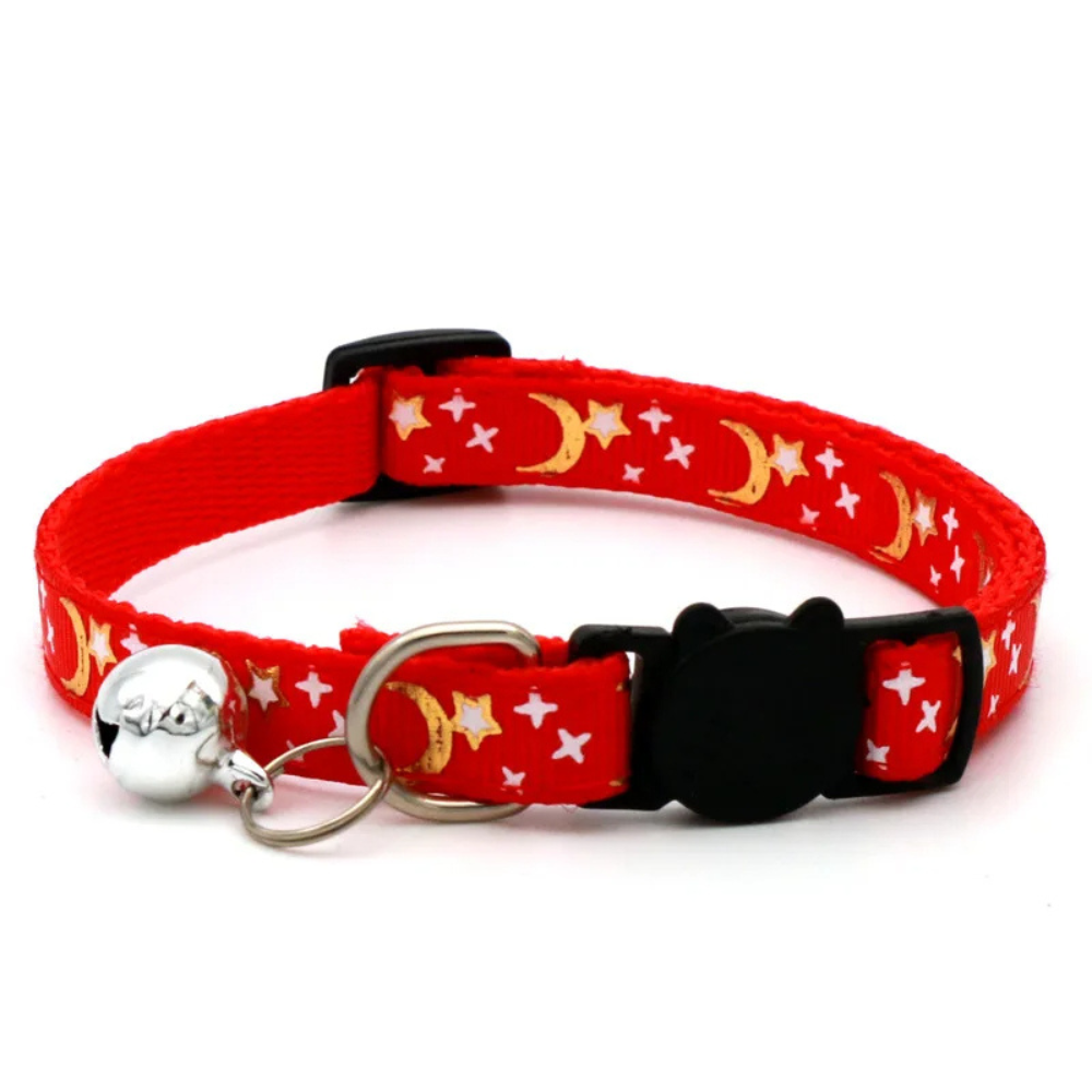 Collier réglable de sécurité pour chat – Avec clochette amovible