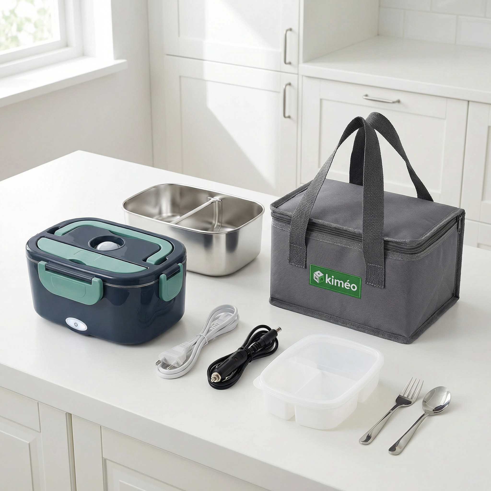 Lunch Box Chauffante Électrique | Boîte à Déjeuner Repas Chaud Partout | Voiture, Bureau et Maison Portable