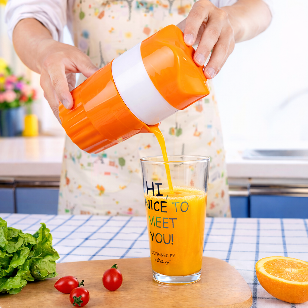 Presse-agrumes manuel polyvalent portable pour citron et orange
