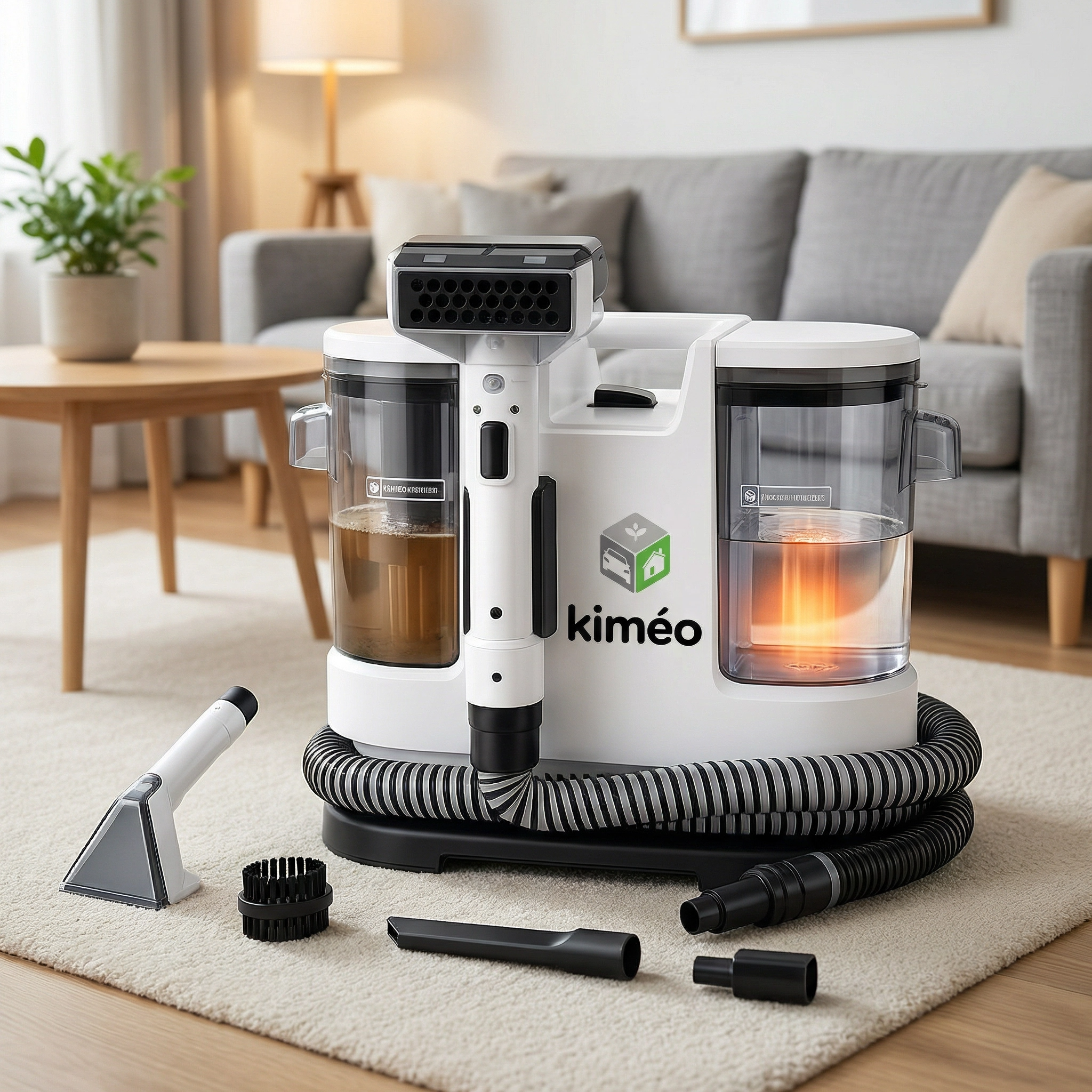 Aspirateur Laveur Sans Fil Puissant 16500Pa | Nettoyeur Tapis, Canapé et Taches | Injecteur Extracteur Portable