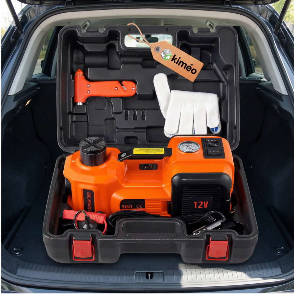 AutoLift | Cric Électrique Hydraulique 5T 12V – Système de Levage Automatique pour Voiture