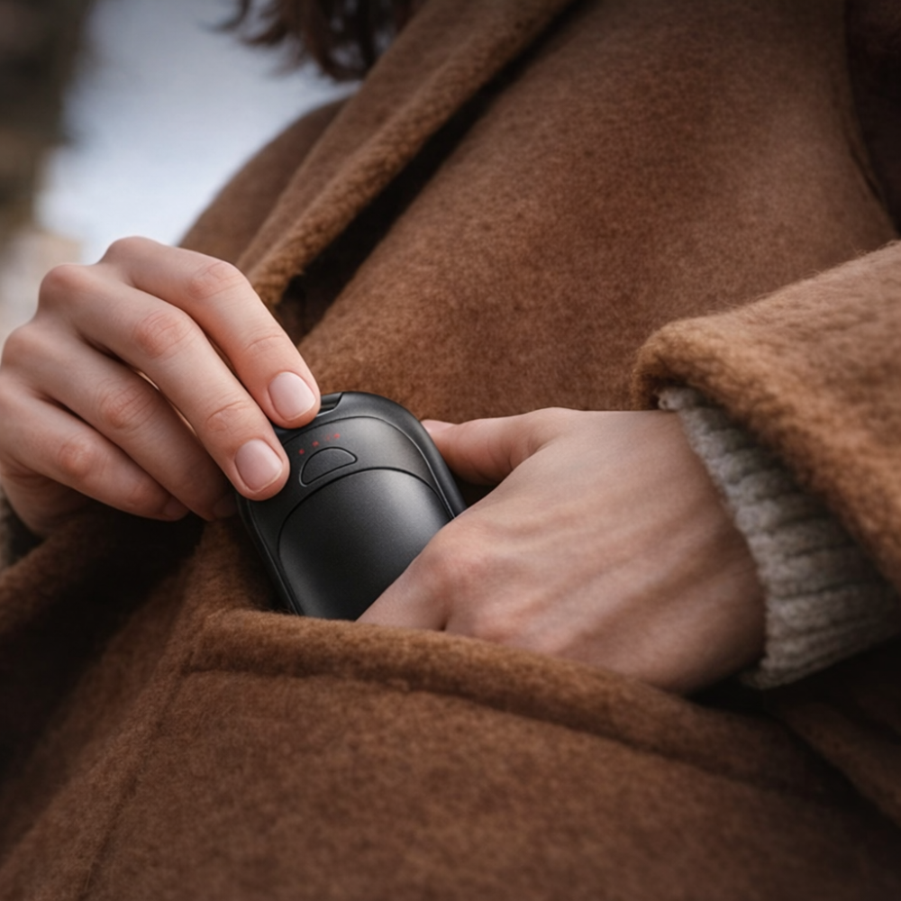 ThermoHand | Chauffe mains rechargeable USB réutilisable | Idéal froid hiver
