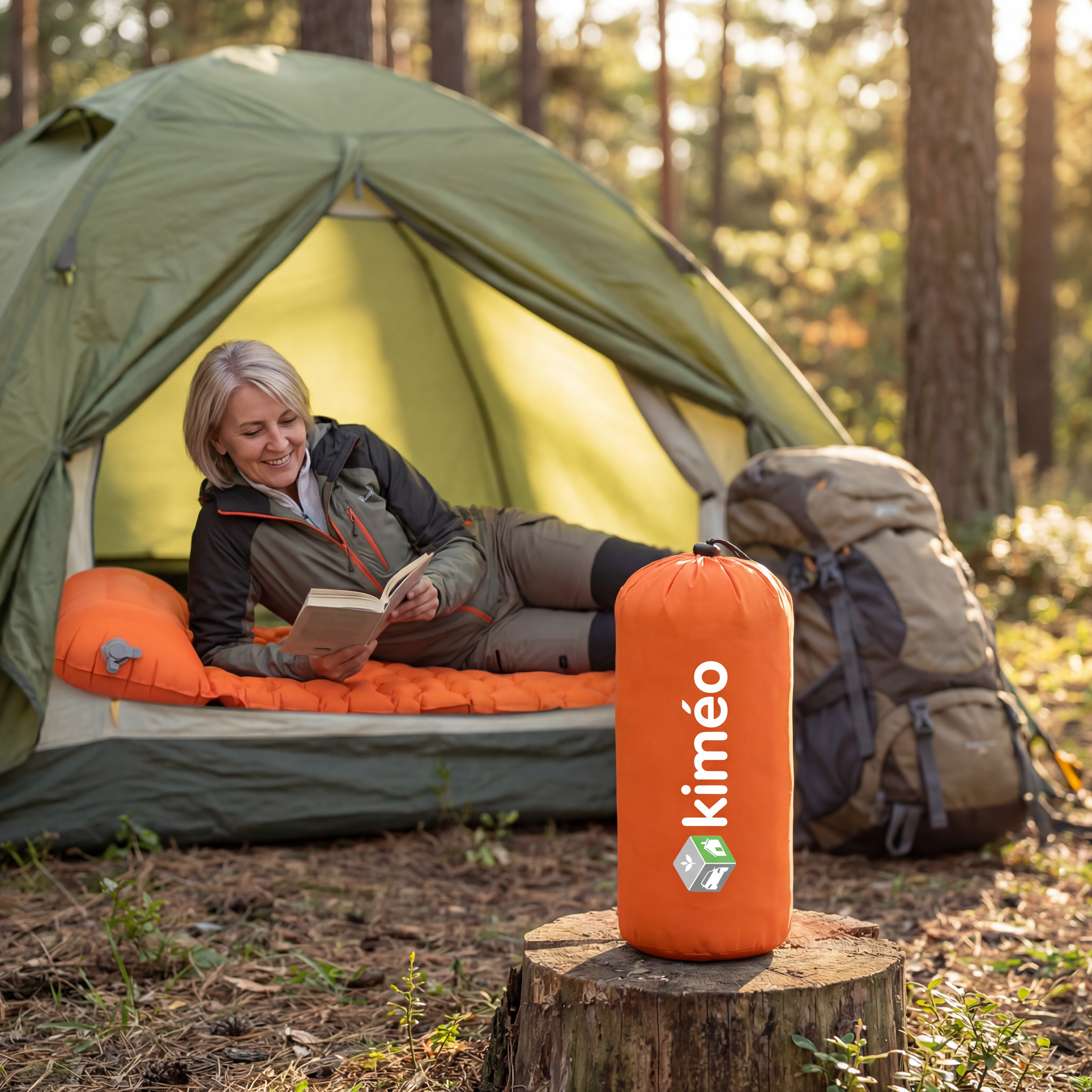 Matelas Gonflable Camping Ultra Léger avec Pompe Intégrée | Bivouac, Randonnée, Compact et Confortable