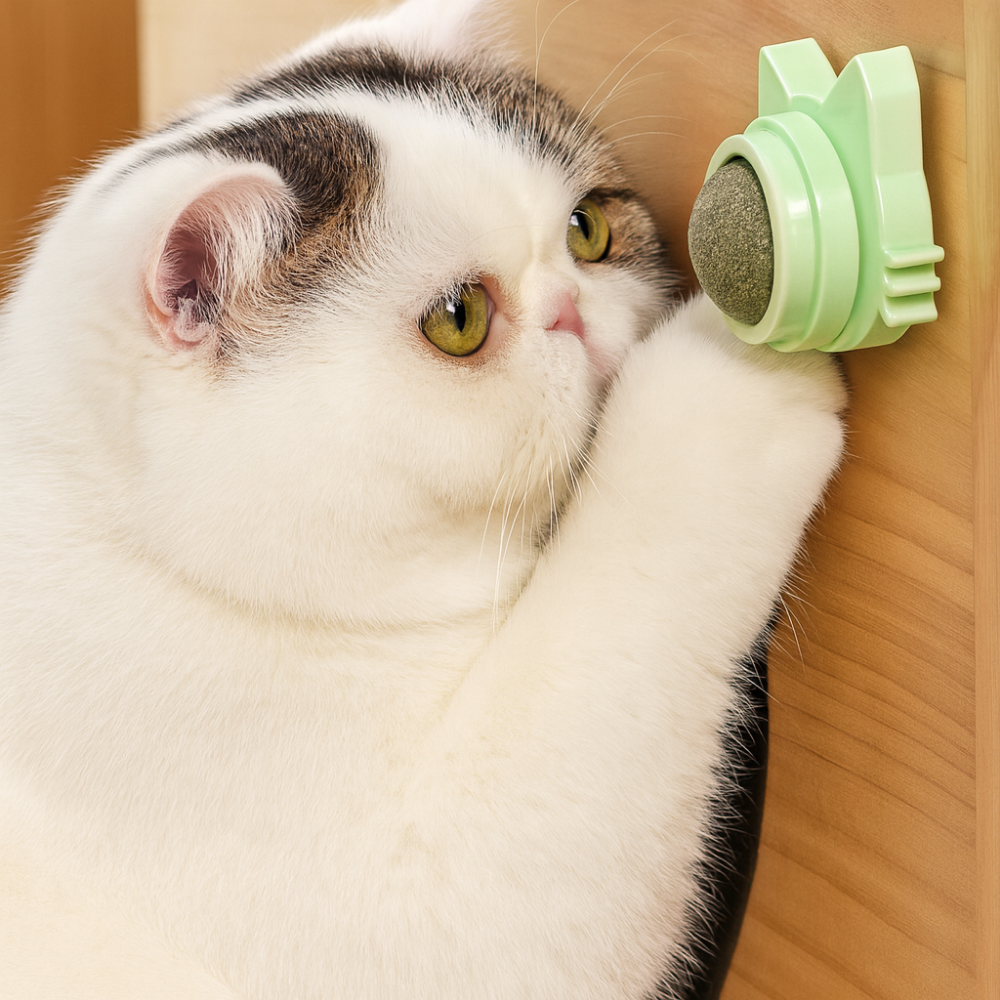 Sucette murale VetiPure à l’herbe à chat – Jouet relaxant et stimulant