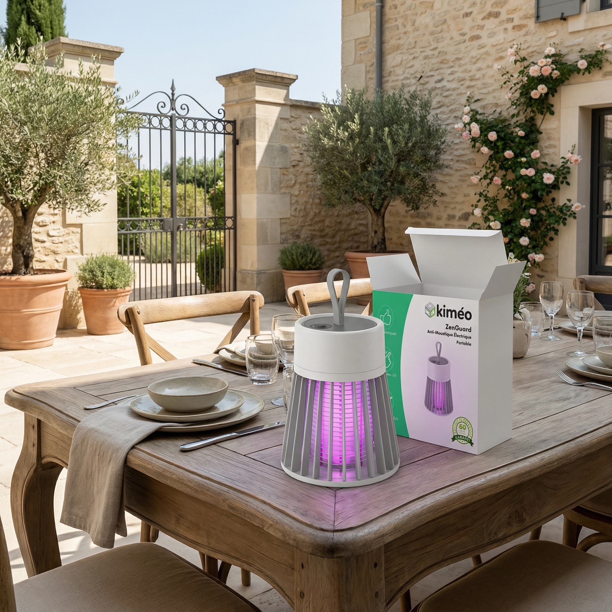 ZenGuard | Anti-Moustique Électrique Portable Rechargeable | Protection Extérieure et Intérieure