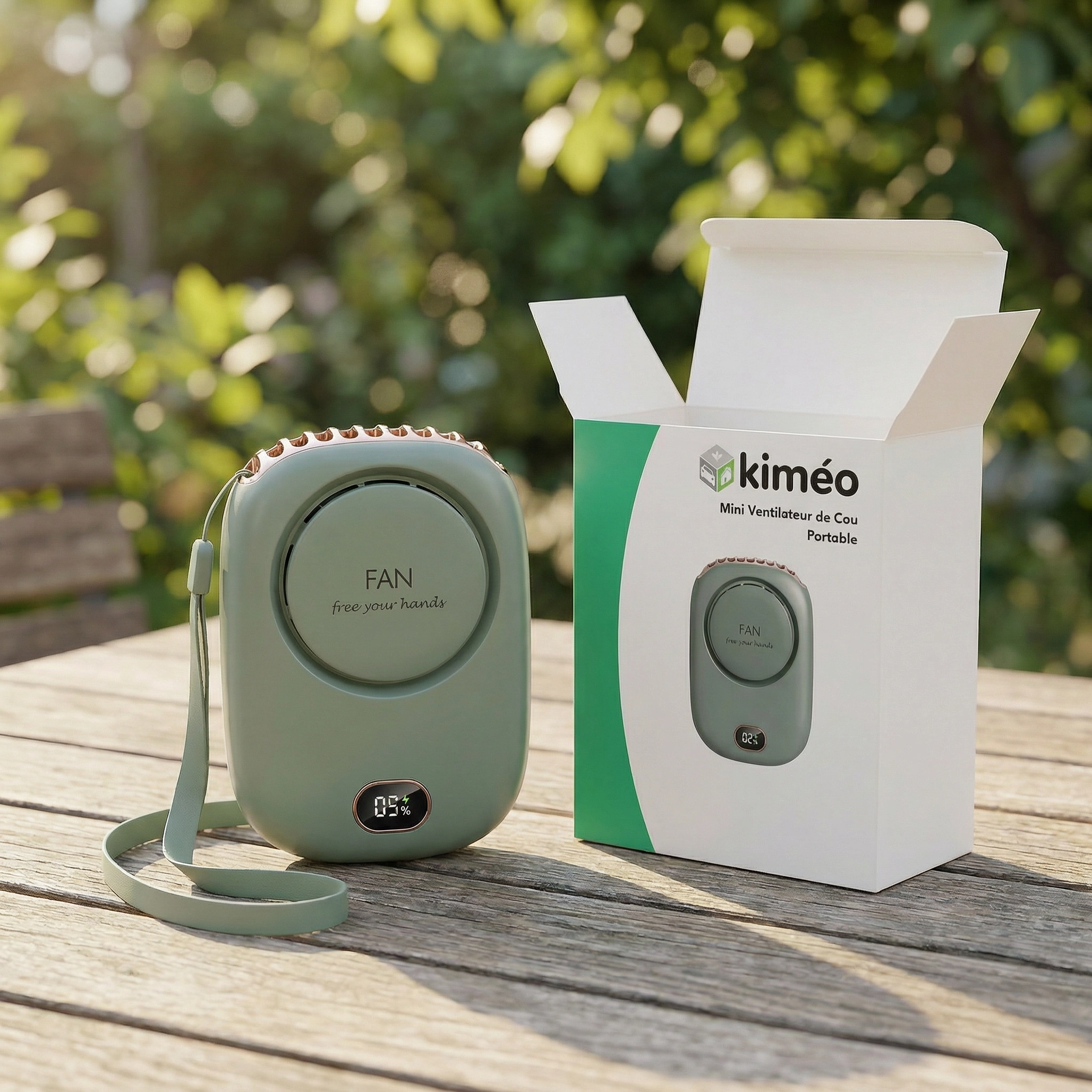Mini Ventilateur de Cou Portable Rechargeable USB | Silencieux, Léger et Mains Libres pour Été et Voyage