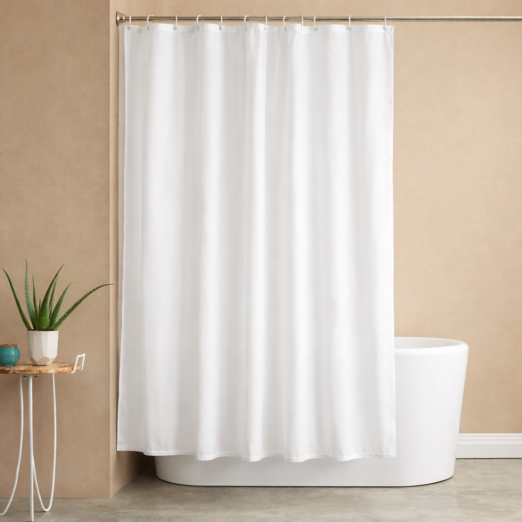 Rideau de Douche en Tissu Résistant à l’Eau et à la Moisissure – 180x200 cm Lavable