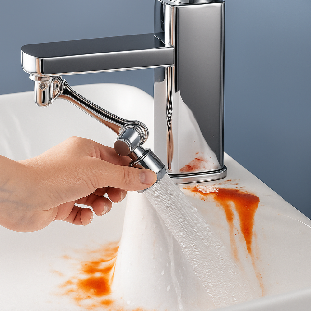 Aquaflex - Extension Robinet 1440° Pivotant - Economiseur d'eau intégré