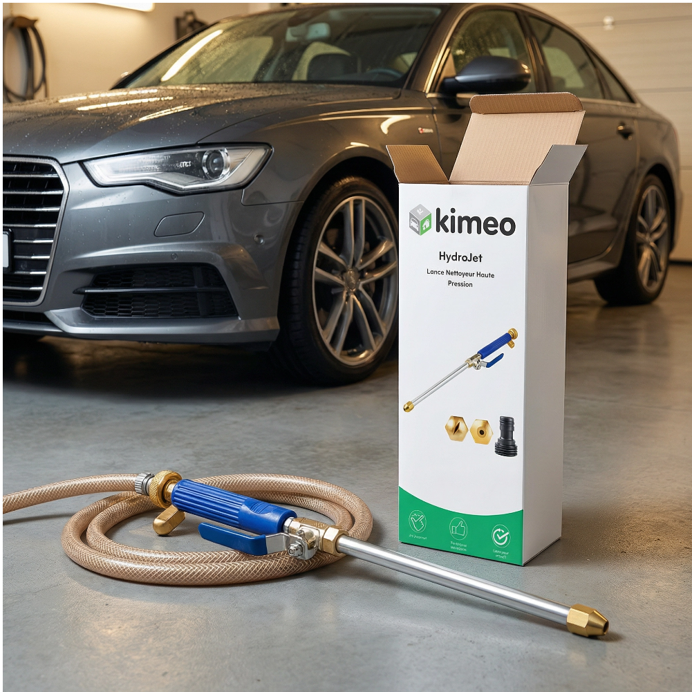 Hydrojet PRO Lance Nettoyeur Haute Pression | Pistolet d’Arrosage Haute Pression pour Tuyau | Nettoyage Voiture, Terrasse, Jardin et Vitres | 2 Buses Incluses