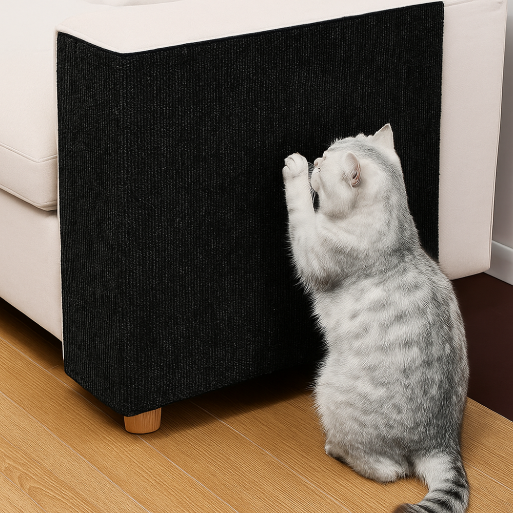 Tapis griffoir auto-adhésif pour chats – Protège murs et meubles des griffes