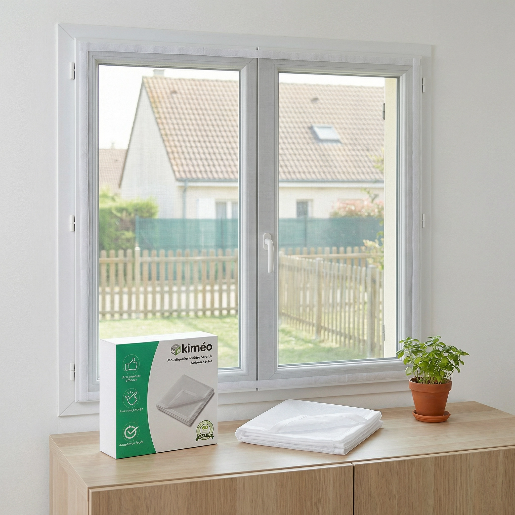 Moustiquaire Fenêtre Scratch Auto-adhésive | Anti-Insectes pour Balcon et Chambre | Installation Facile Sans Perçage