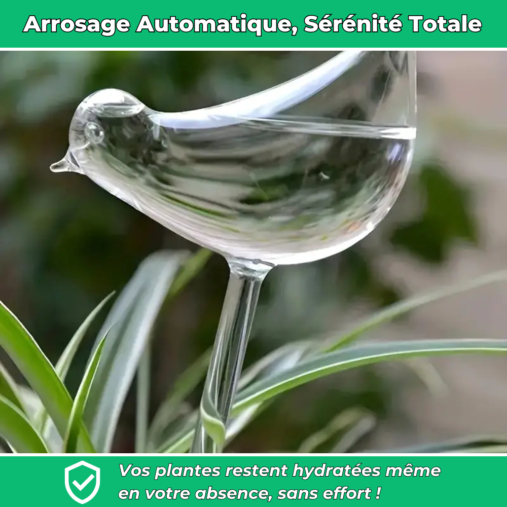 Arrosage Automatique en Forme d'Oiseau – Hydratation Continue pour Vos Plantes et Jardin