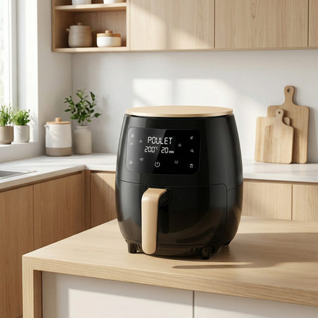 Friteuse Sans Huile 5.5L Tactile | Air Fryer Numérique Puissant Friteuse Électrique