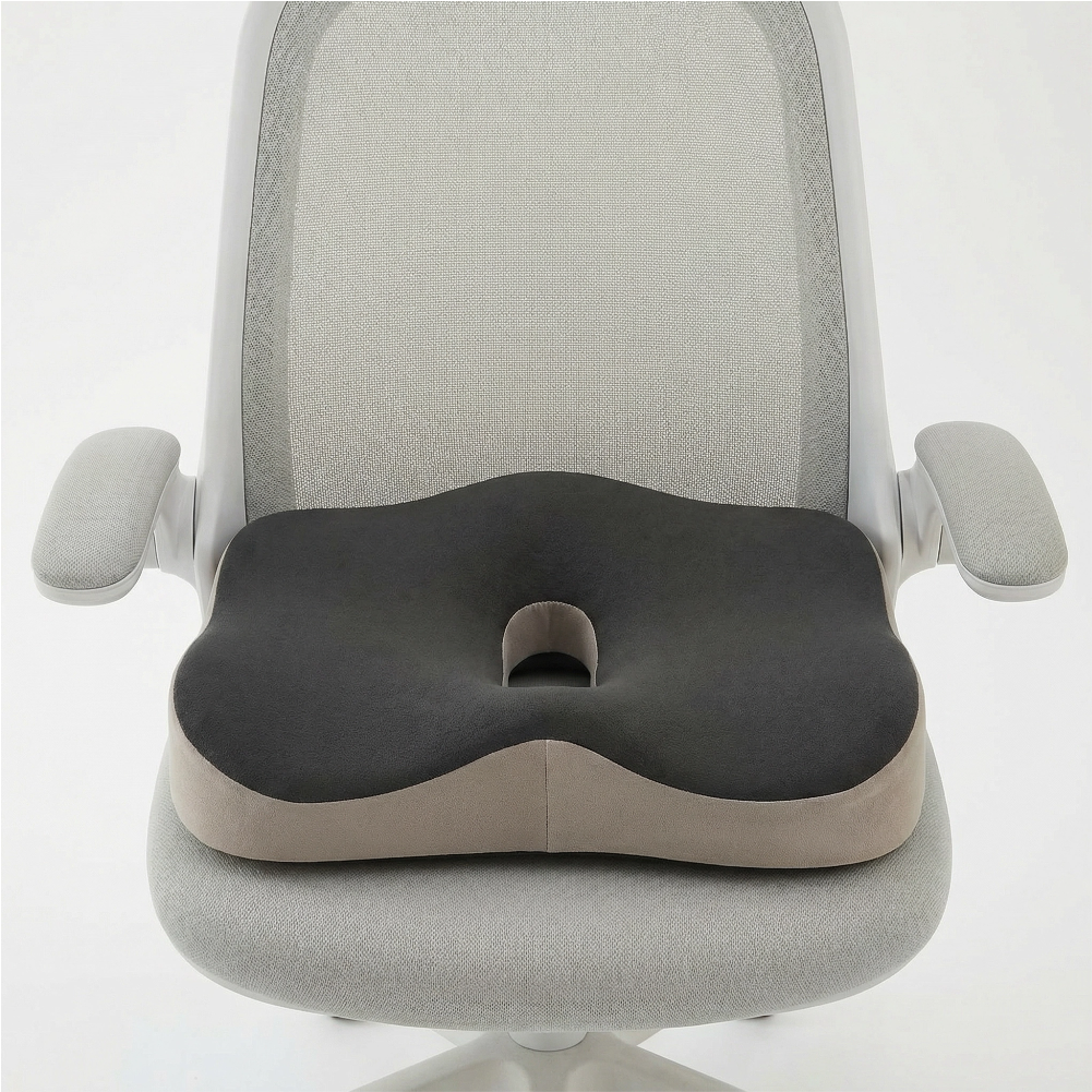 Coussin Ergonomique Confort | Coussin en Mousse Mémoire pour Chaise Bureau Voiture Soutien Coccyx