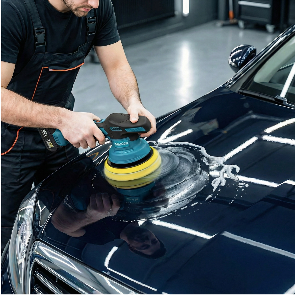 Polisseuse Voiture Électrique Sans Fil | Lustreuse Carrosserie Auto | Polissage Rapide Anti-Rayures
