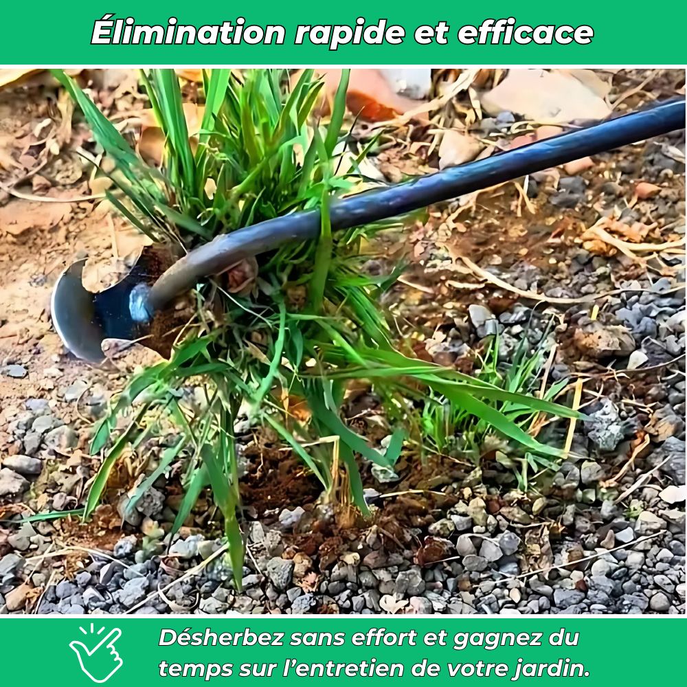 Râteau de Désherbage – Outil Multifonction pour Éliminer les Mauvaises Herbes efficacement