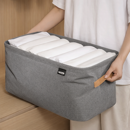 Boîte de rangement de vêtements Pliable | Panier de rangement solide et durable pour placard & dressing