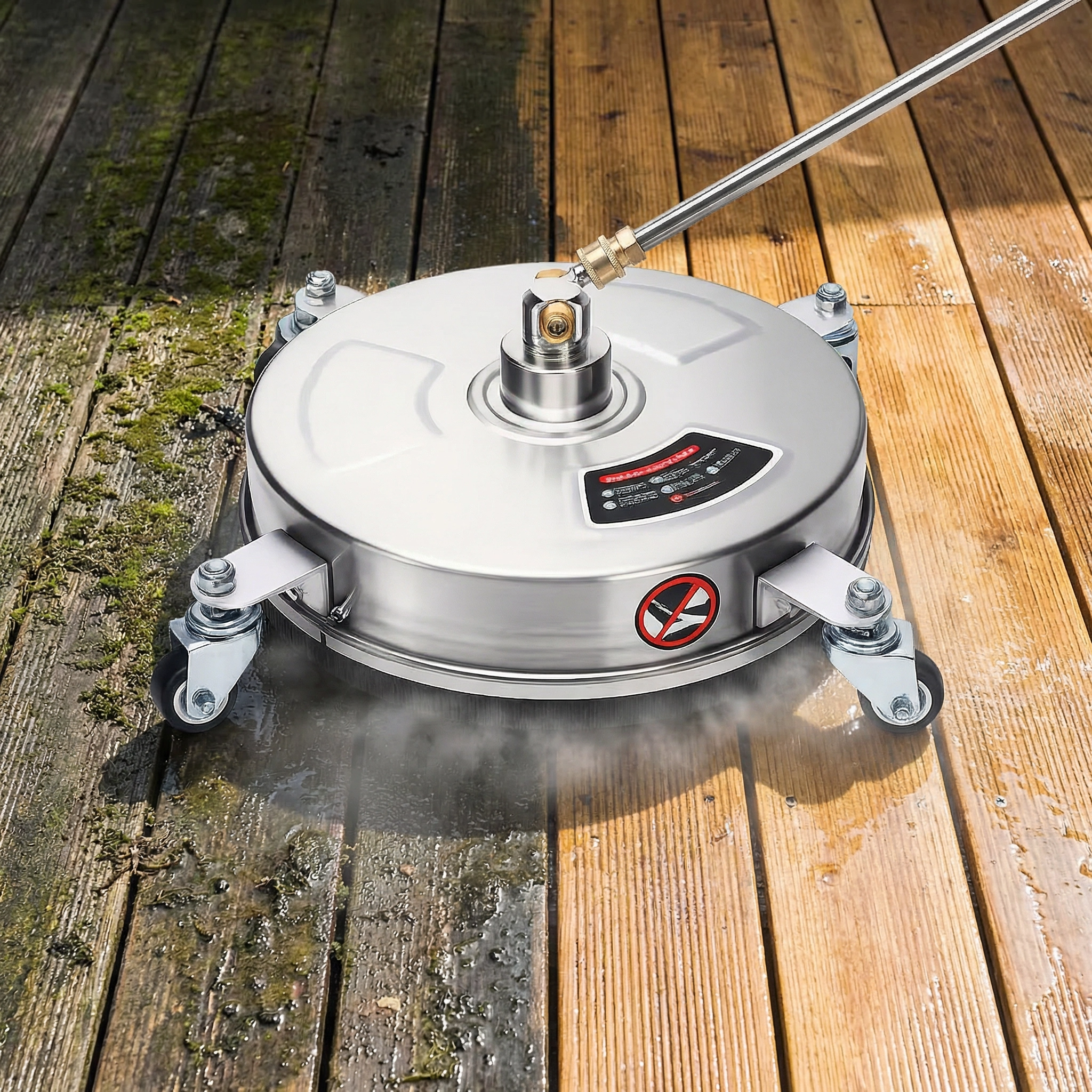Nettoyeur Haute Pression Rotatif – Nettoyeur de Surface pour Terrasses & Allées 35 cm 4000 PSI