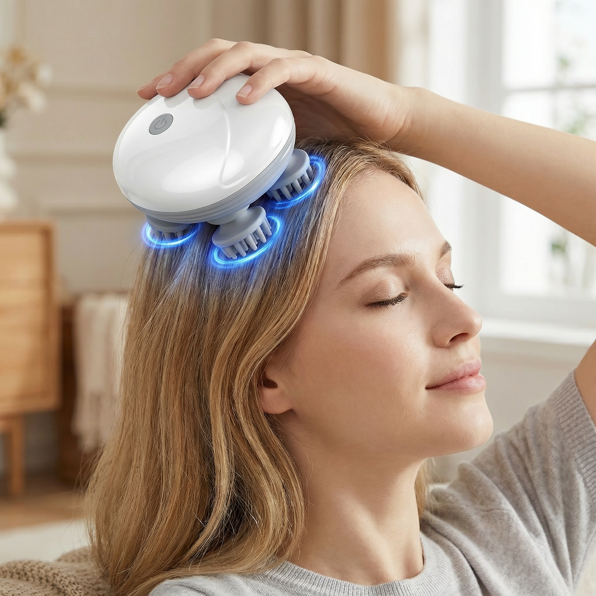 Masseur de dos et de cuir chevelu électrique portable rechargeable Soulage les raideurs musculaires massage profond