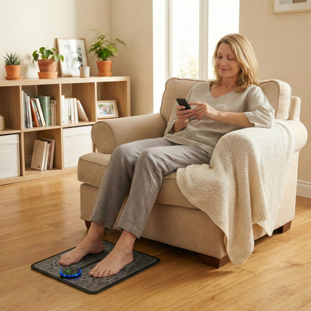 Tapis Massage de Pieds Électrique | Soulagement Douleur & Circulation Sanguine