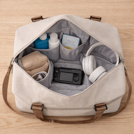 Sac de Voyage Élégant et Organisé | Sac de Voyage Cabine 45x36x20 Compatible Avion Grande Capacité