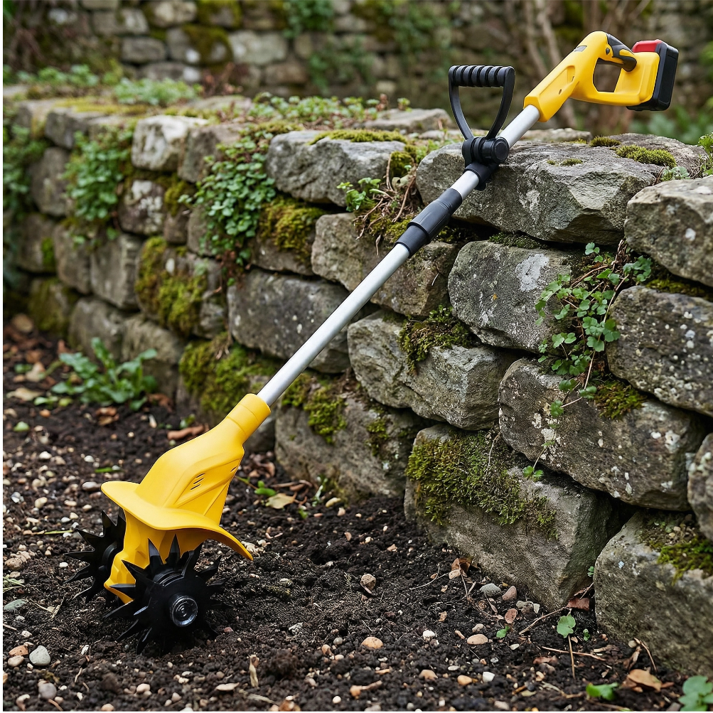 M10 Pro Motobineuse Électrique Sans Fil 20V | Motoculteur Portable de Jardin | Mini Cultivateur pour Potager et Bordures