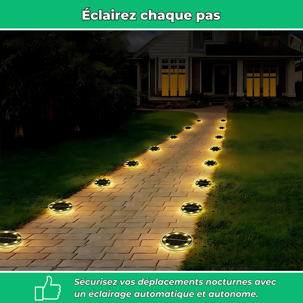 LumaStep – Éclairage solaire extérieur pour marches et bordures