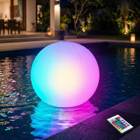 Lampe Solaire Flottante LED pour Piscine et Jardin Extérieur – Boule Lumineuse Décorative Multicolore
