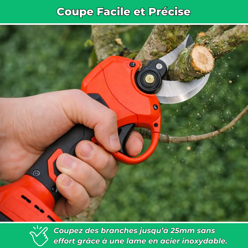 S30 PRO Sécateur Électrique Sans Fil – Coupe Précise et Puissante pour Jardinage