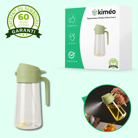 Vaporisateur d’huile d’olive 2 en 1 | Spray et verseur pratique pour cuisson, salade et barbecue