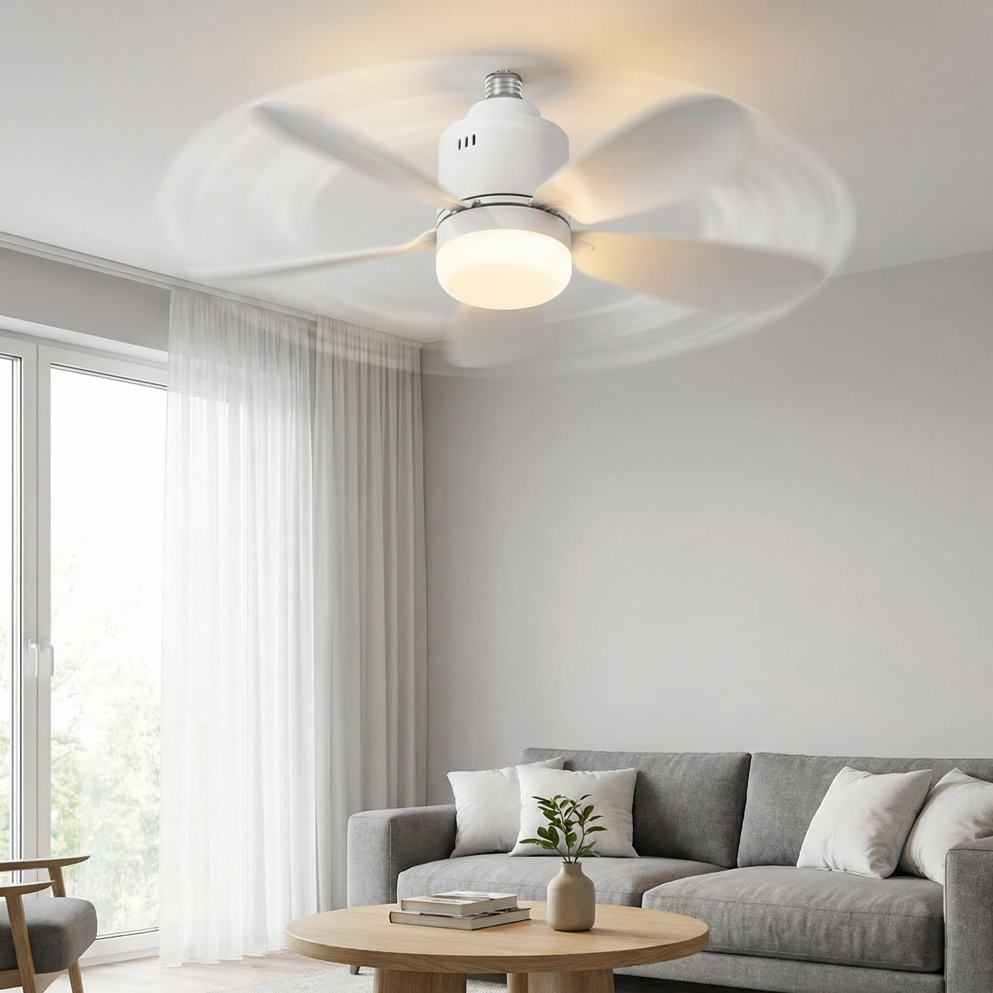 Lumi’Air PRO | Ventilateur de Plafond avec LED Silencieux & Connecté