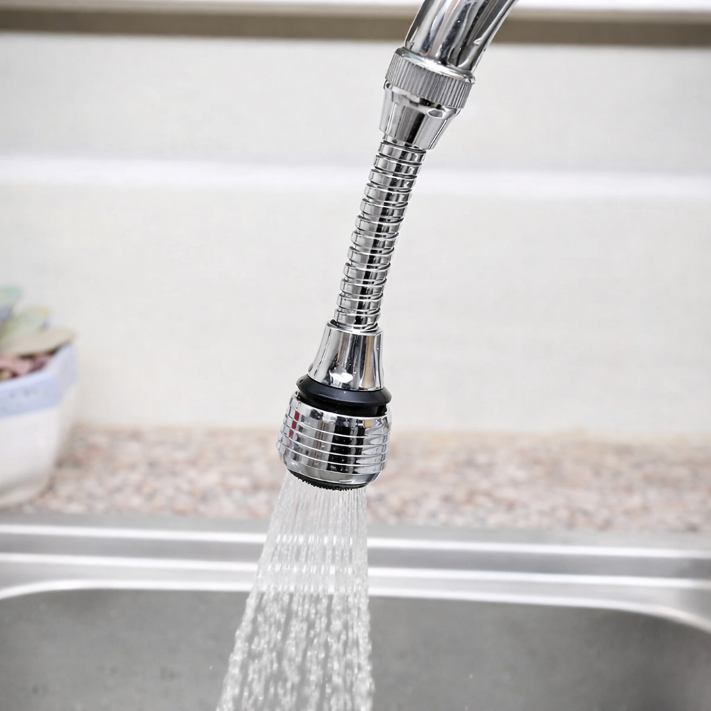 Douchette Evier Cuisine Robinet Flexible | Arroseur de Robinet de Cuisine en Acier Inoxydable Orientable Haute Pression