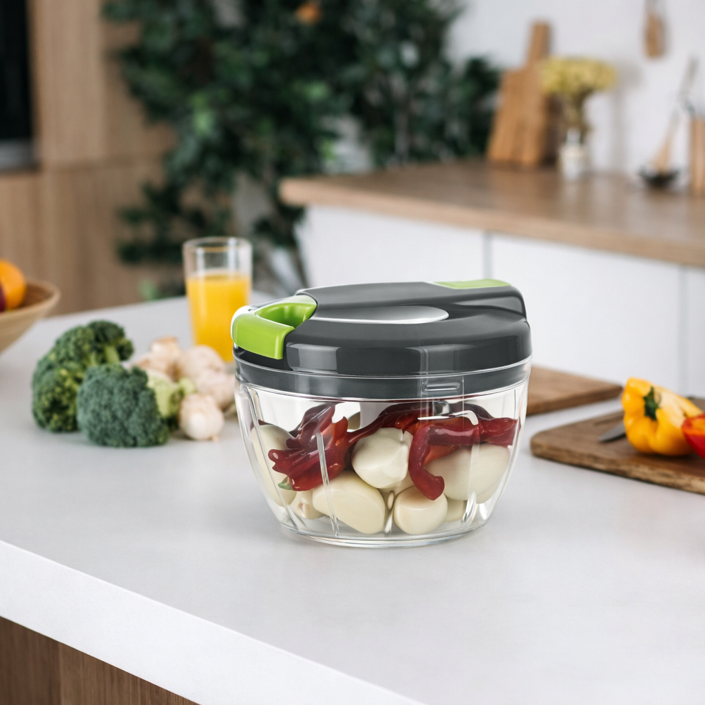 Hachoir à Viande Manuel 550ML Multifonction 3 Lames Inox