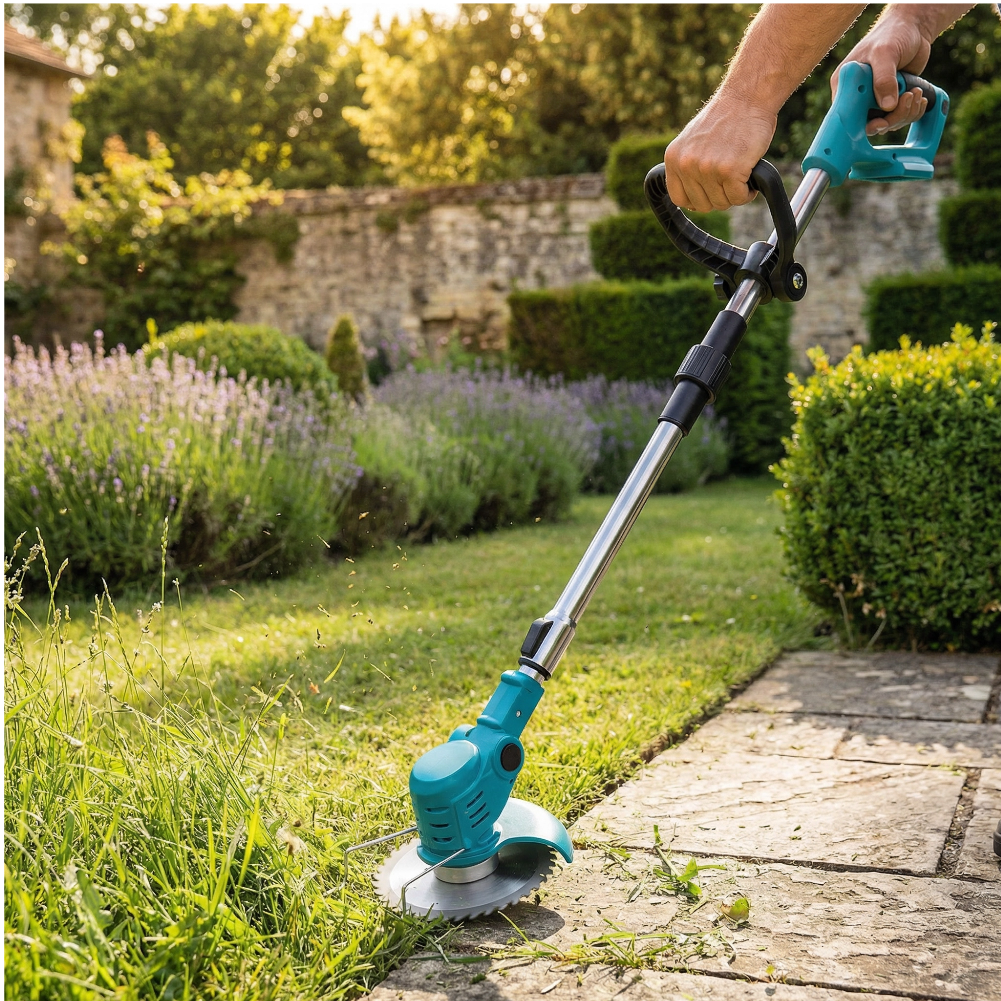 D95 PRO Débroussailleuse Électrique Portable | Débroussailleuse à Batterie Portatif | Coupe-Bordures Sans Fil pour Jardin et Pelouse