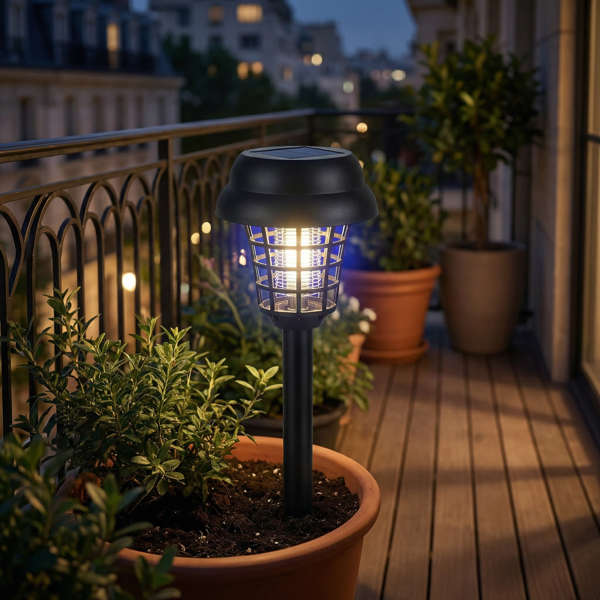 Lampe Solaire Anti-Moustiques Extérieure | Protection Efficace Jardin & Terrasse