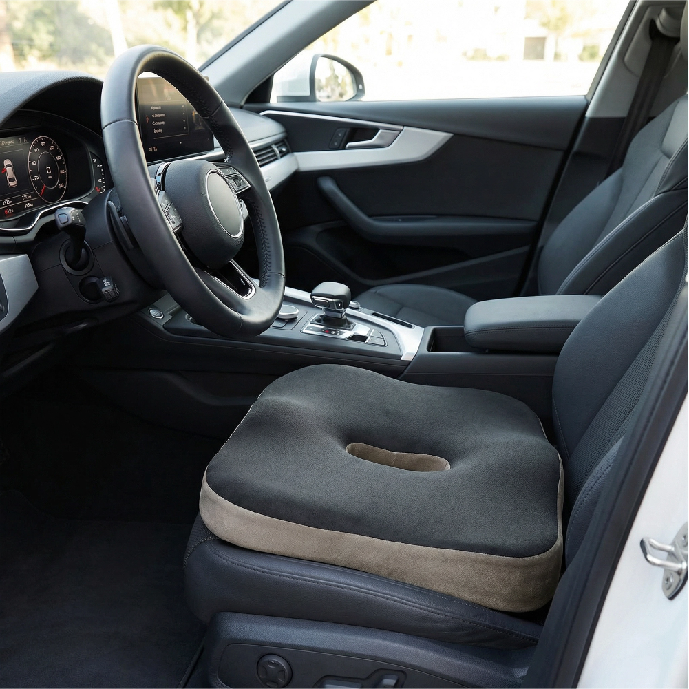 Coussin Ergonomique Confort | Coussin en Mousse Mémoire pour Chaise Bureau Voiture Soutien Coccyx