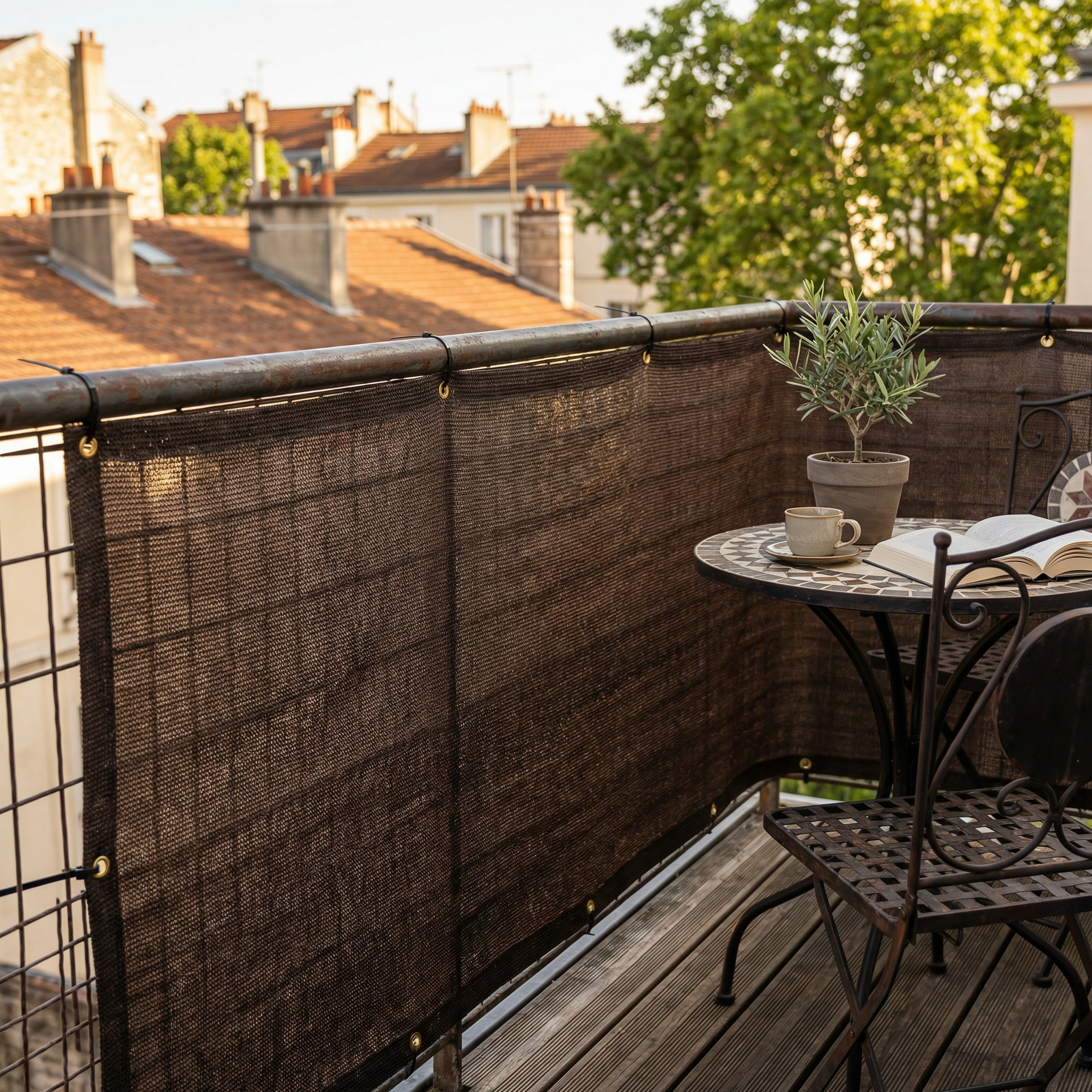Brise Vue Jardin et Balcon | Voile d’Ombrage Rectangulaire | Protection UV, Fraîcheur & Intimité Extérieure