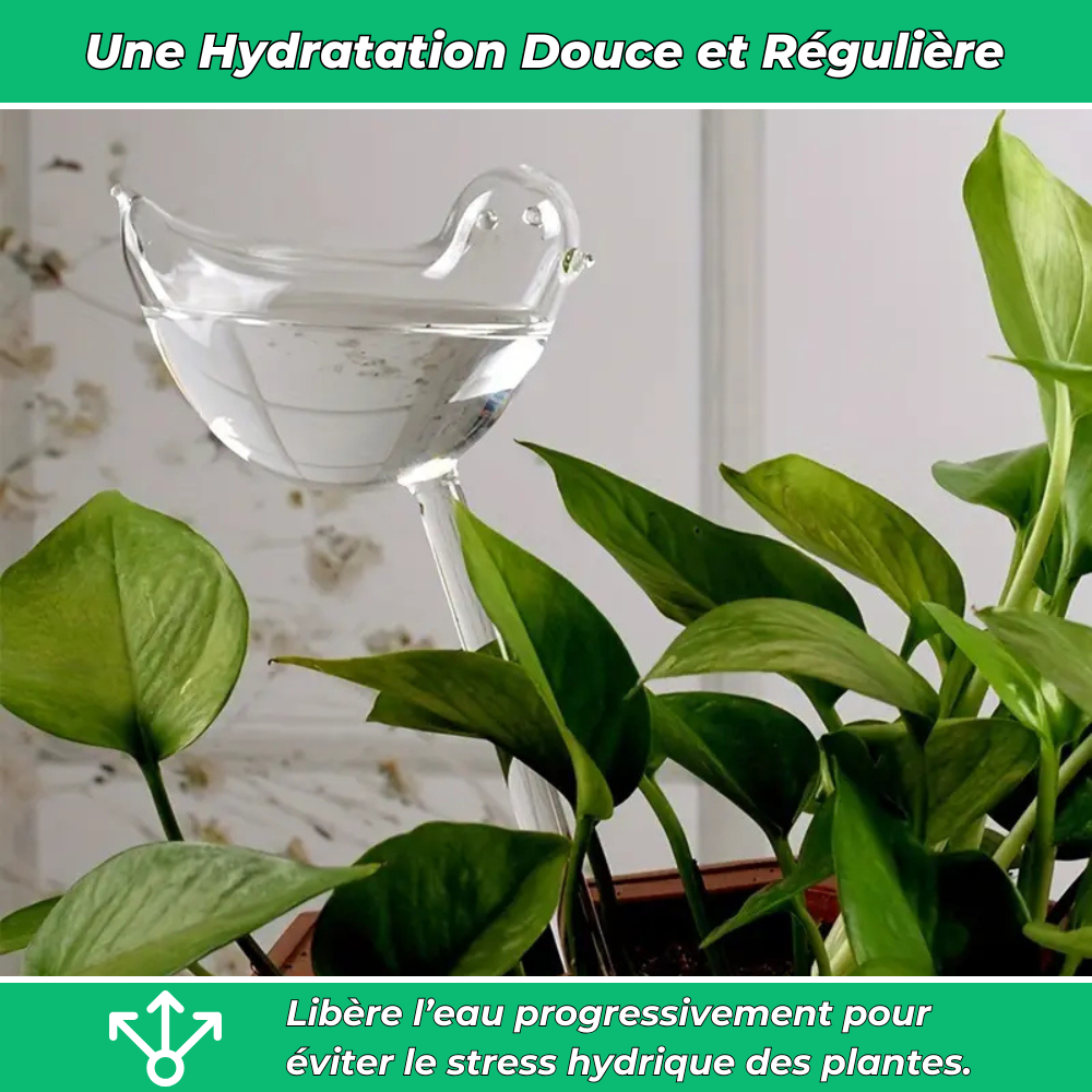 Arrosage Automatique en Forme d'Oiseau – Hydratation Continue pour Vos Plantes et Jardin