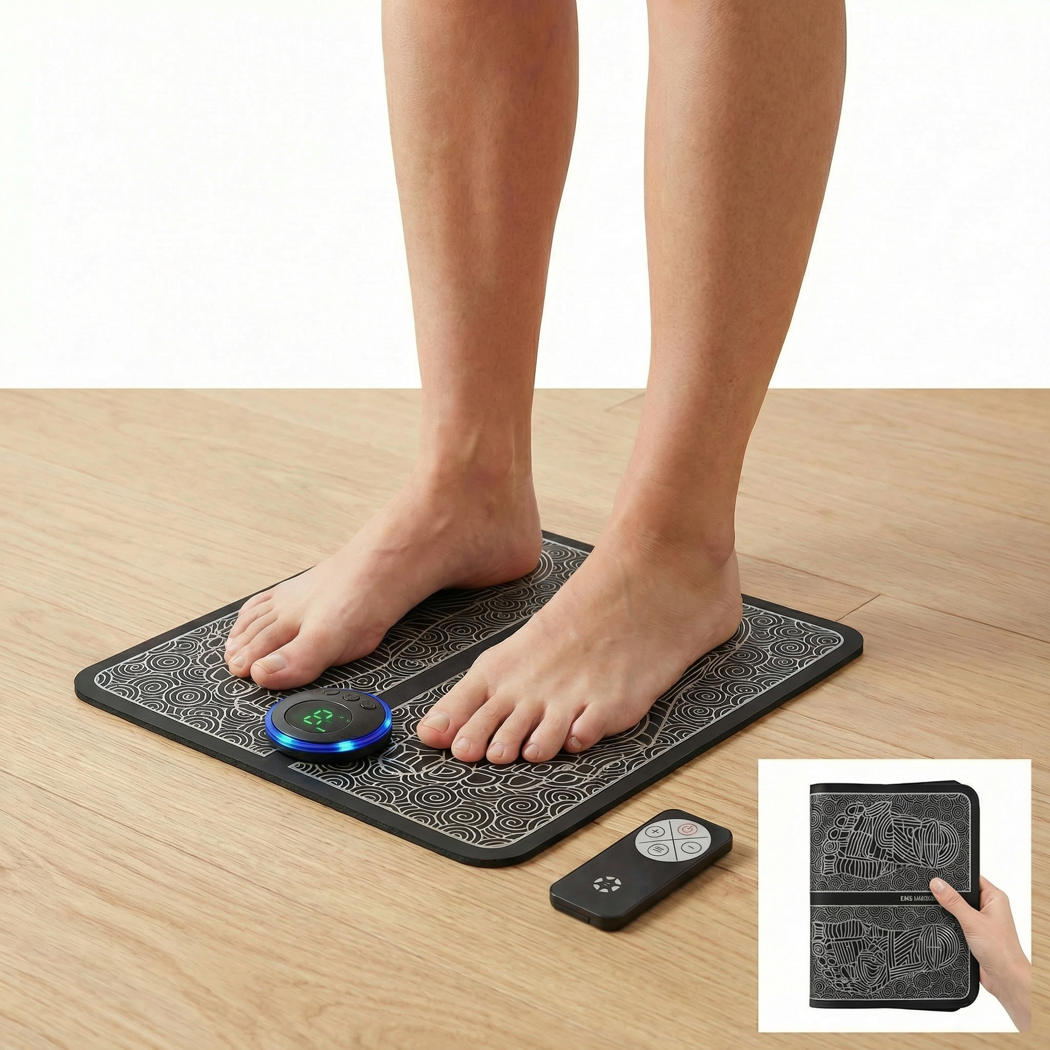 Tapis Massage de Pieds Électrique | Soulagement Douleur & Circulation Sanguine