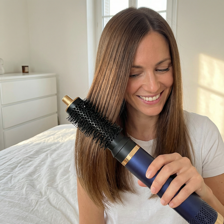 Brosse Soufflante 5-en-1 pour Cheveux | Coiffure Rapide, Lissage & Boucles 1000W