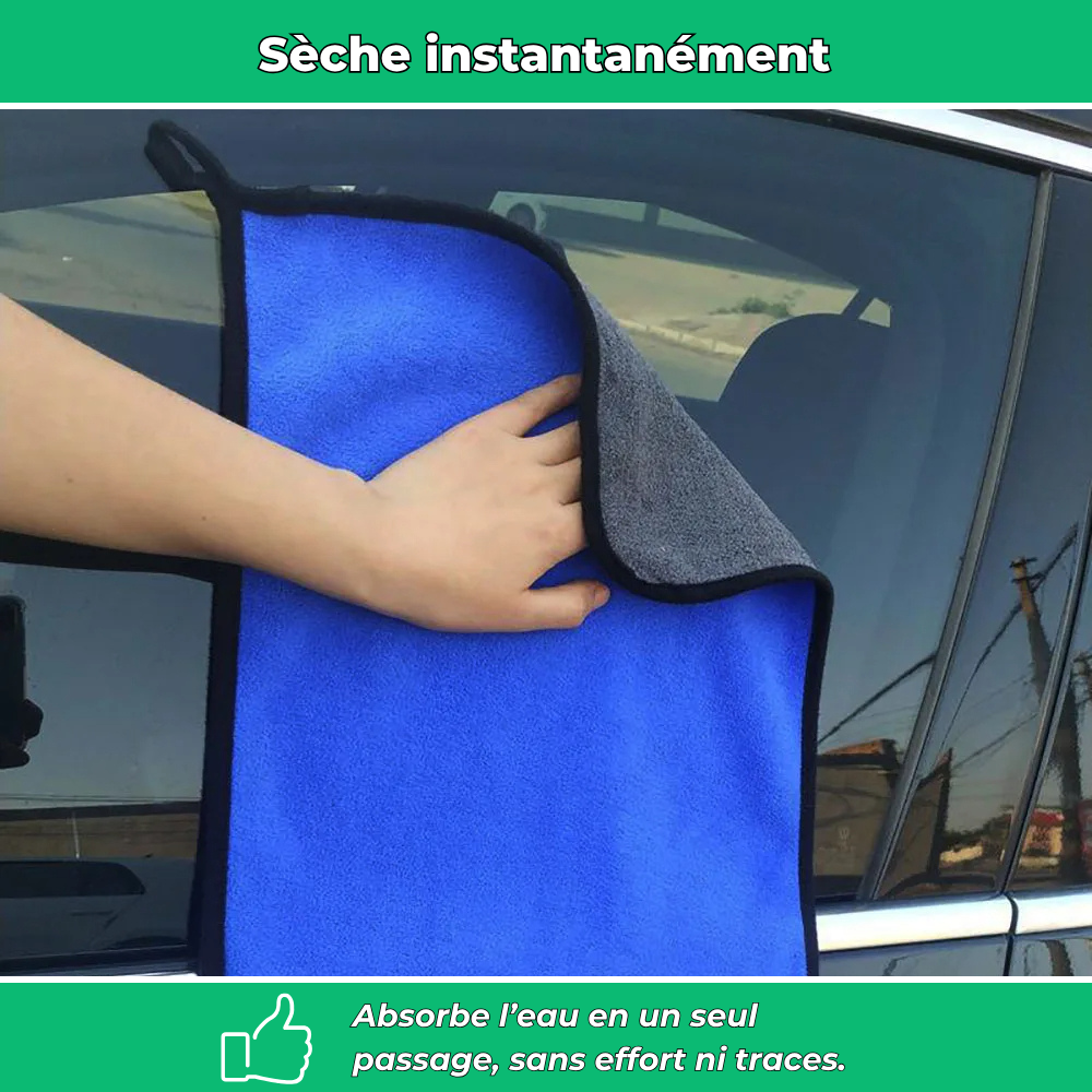 Chiffon microfibre ultra-absorbant pour voiture