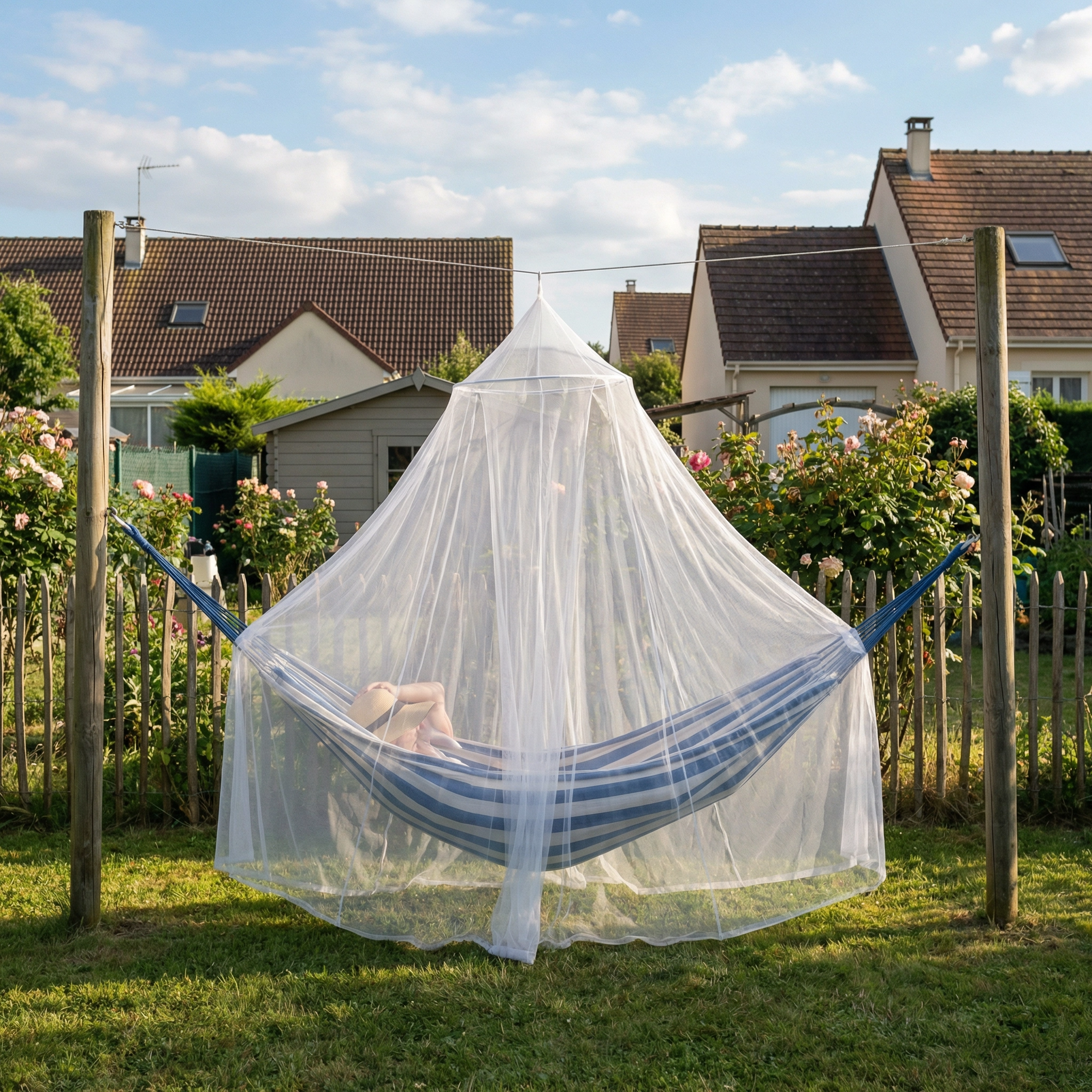 Moustiquaire pour Lit 2 Places | Protection Anti-Moustiques Baldaquin Suspendu Respirant