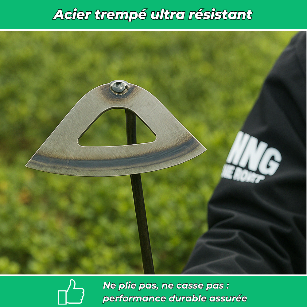 Houe de Désherbage en Acier Robuste – Outil de Jardinage pour Enlever les Mauvaises Herbes