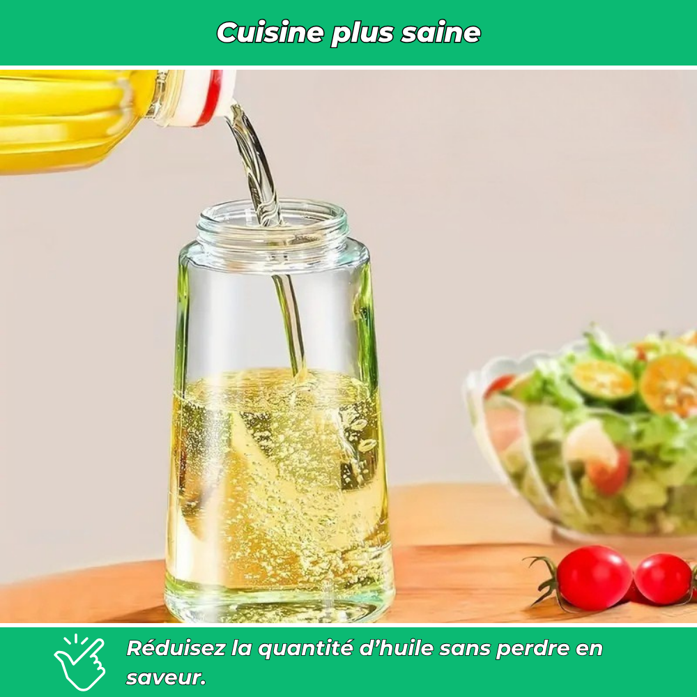 Vaporisateur d’huile d’olive 2 en 1 | Spray et verseur pratique pour cuisson, salade et barbecue