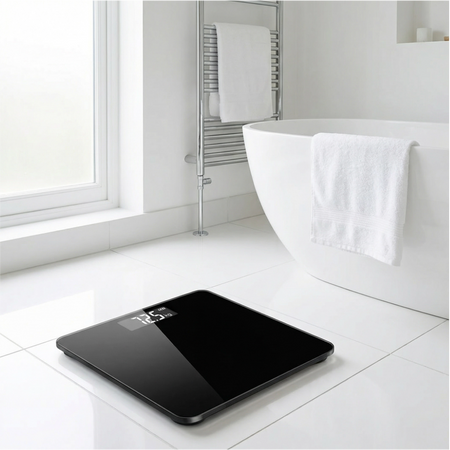 Pèse-Personne Numérique Précis LCD – Balance Corps Robuste Maison Haute Précision