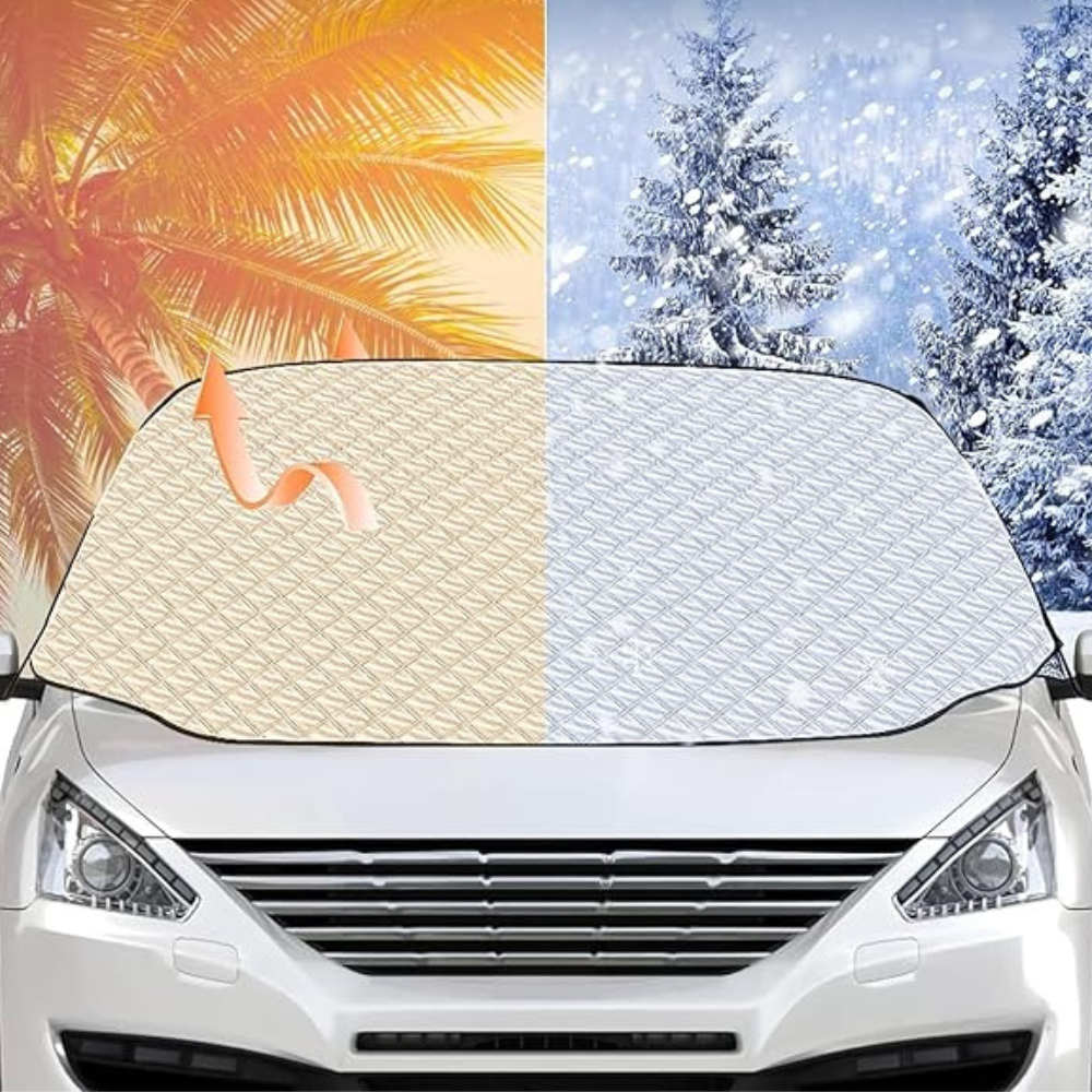 Bâche voiture pare-brise universelle anti-neige anti-givre et anti-grêle