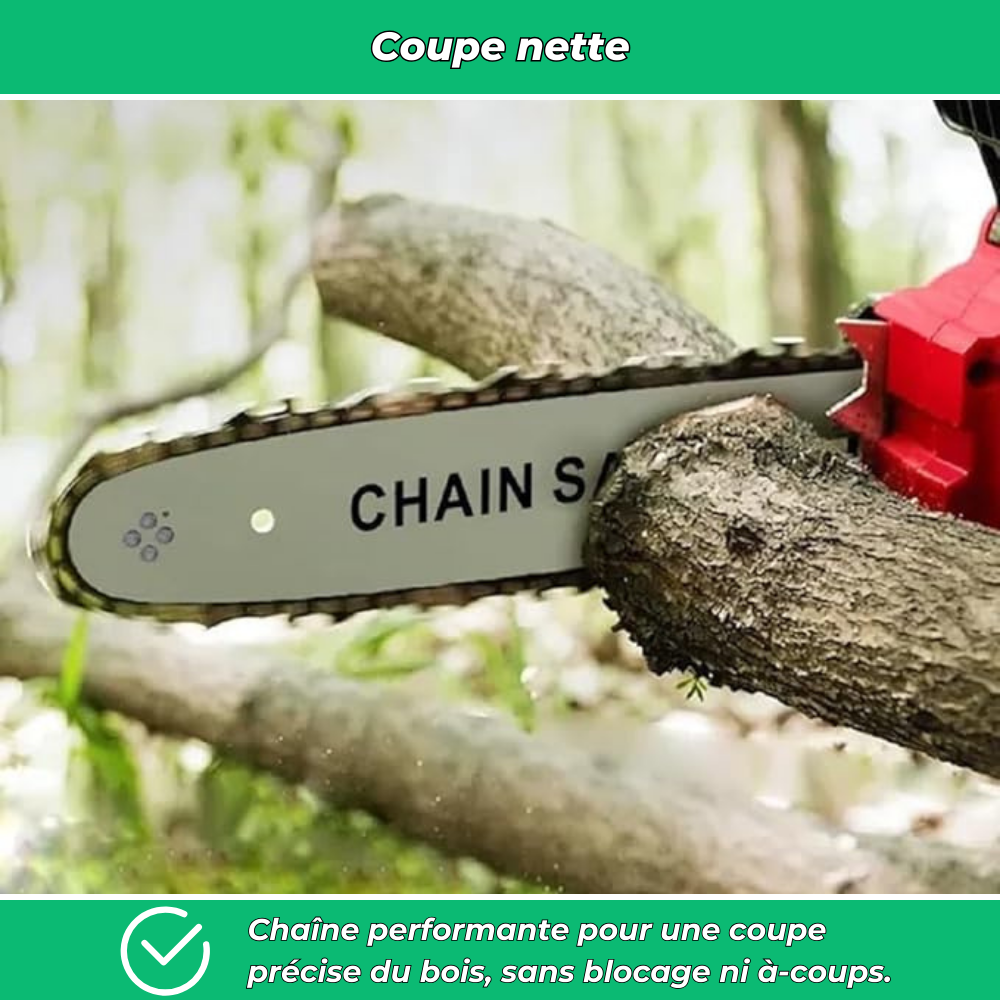 V80 PRO MAX | Tronçonneuse électrique sans fil 12 pouces à batterie lithium