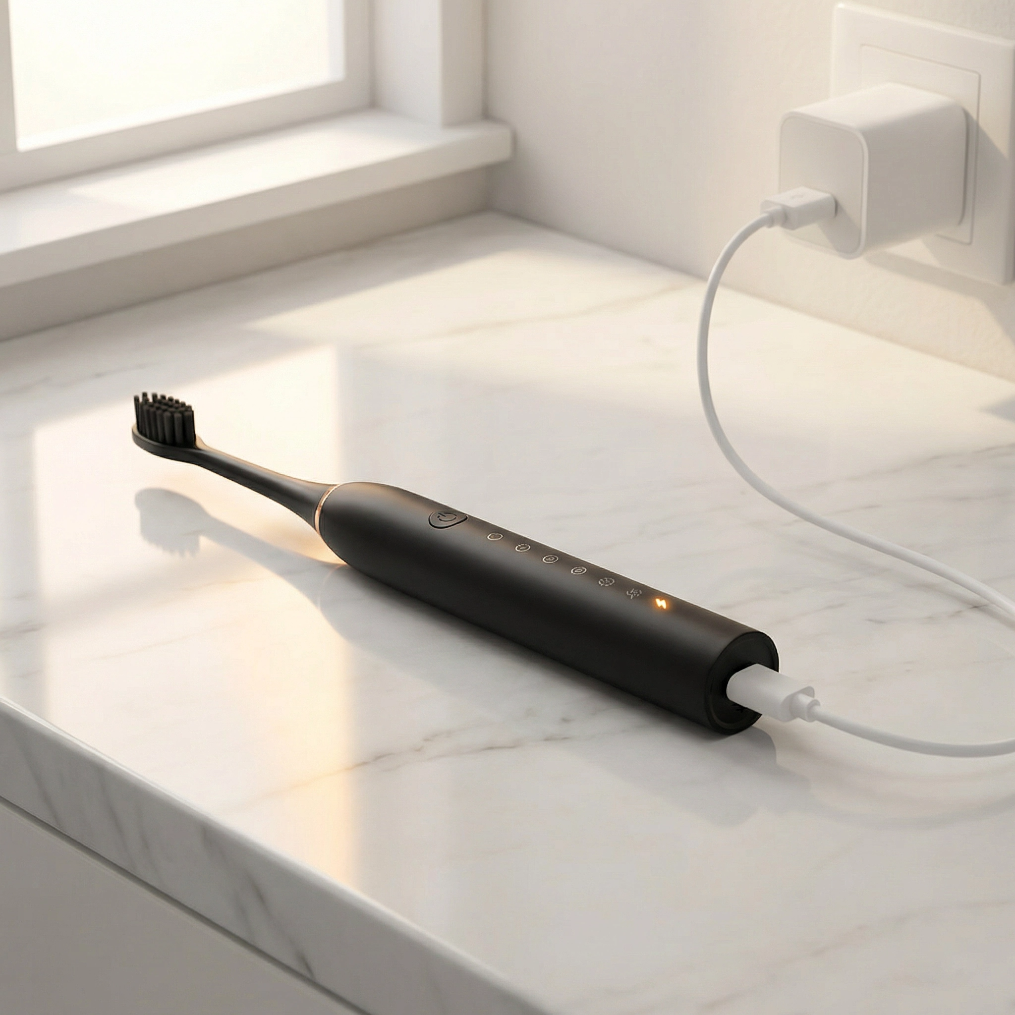 Brosse à Dents Électrique Rechargeable USB | Nettoyage Optimal | 6 Modes Soniques Étanche IPX7