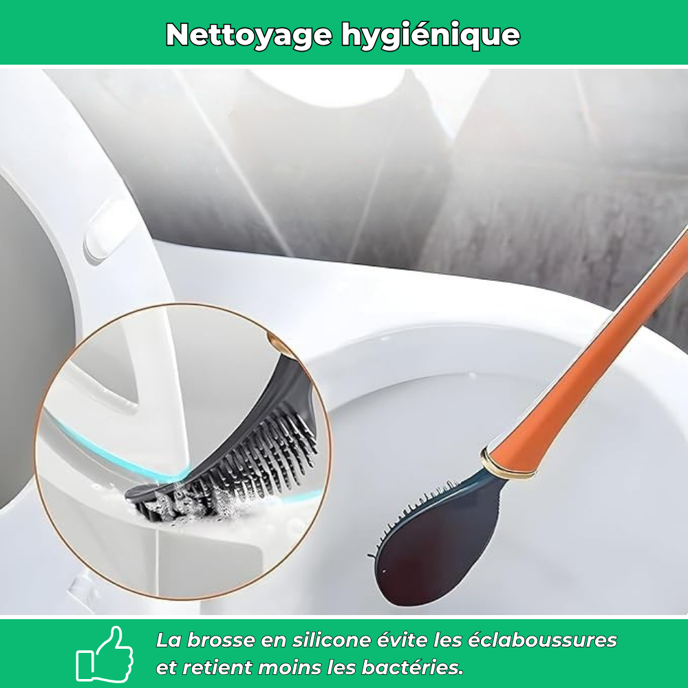 Brush™ | Brosse WC en silicone | Souple et hygiénique